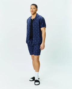 CAMISA M/C PSYCHO BUNNY PARA HOMBRE COLOR AZUL MT0300133402
