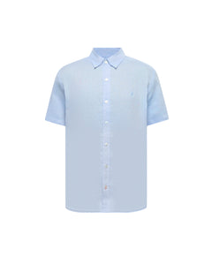 CAMISA M/C PSYCHO BUNNY PARA HOMBRE COLOR AZUL B6Q679C200429