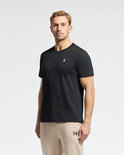 PSYCHO BUNNY CAMISETA HOMBRE CUELLO REDONDO NEGRO