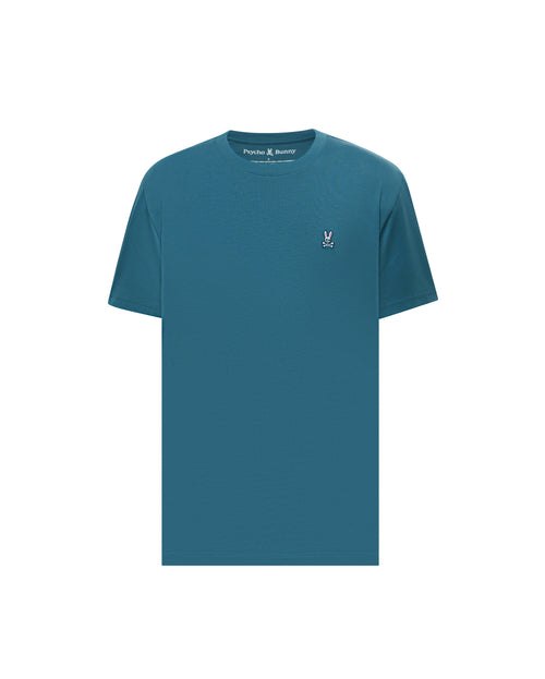 PSYCHO BUNNY CAMISETA CLÁSICA CUELLO REDONDO PARA CABALLERO HOMBRE AZUL B6U014F200406