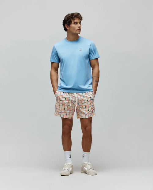 PSYCHO BUNNY CAMISETA CLÁSICA CUELLO REDONDO PARA CABALLERO HOMBRE AZUL B6U014F200407
