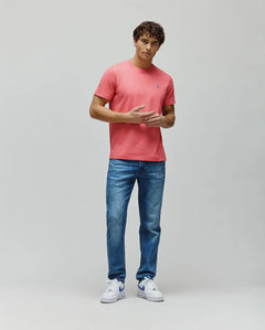 PSYCHO BUNNY CAMISETA CLÁSICA CUELLO REDONDO PARA CABALLERO HOMBRE ROJO B6U014F200656