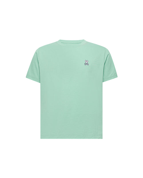 PSYCHO BUNNY CAMISETA CLÁSICA CUELLO REDONDO PARA NIÑO NIÑO VERDE B0U014F200324