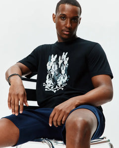 T-SHIRT PSYCHO BUNNY PARA HOMBRE COLOR NEGRO MT0200285001