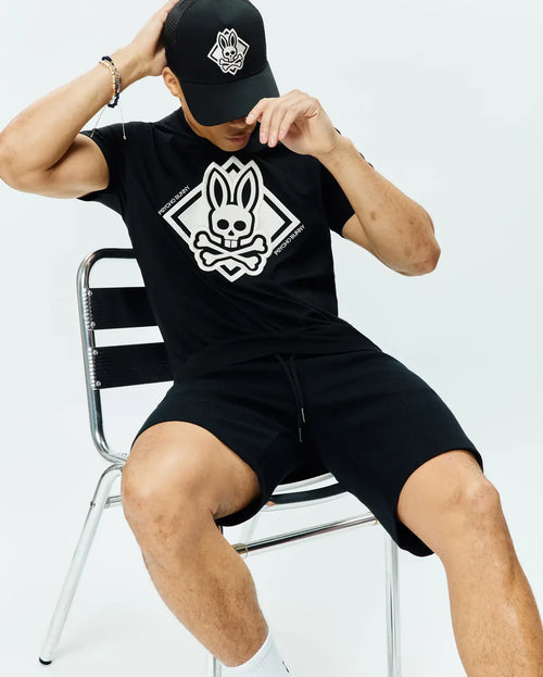T-SHIRT PSYCHO BUNNY PARA HOMBRE COLOR NEGRO MT0200288001