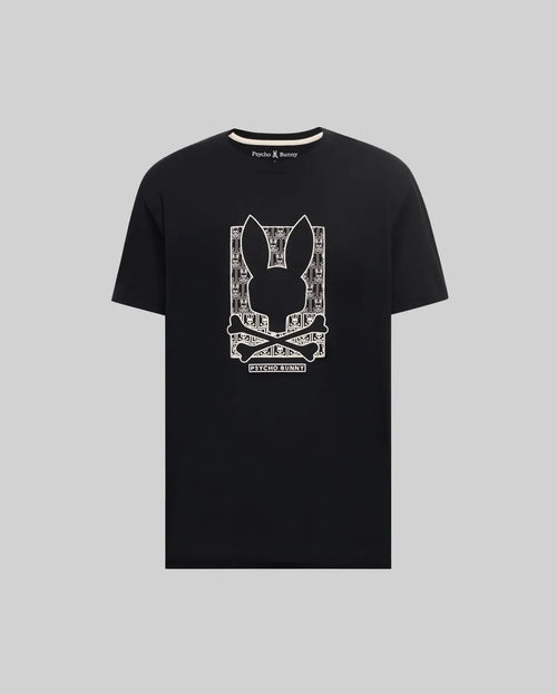 T-SHIRT PSYCHO BUNNY PARA HOMBRE COLOR NEGRO MT0200403001
