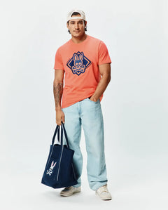 T-SHIRT PSYCHO BUNNY PARA HOMBRE COLOR NARANJA MT0200288660