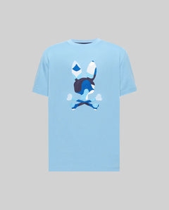 T-SHIRT PSYCHO BUNNY PARA HOMBRE COLOR AZUL MT0200250407