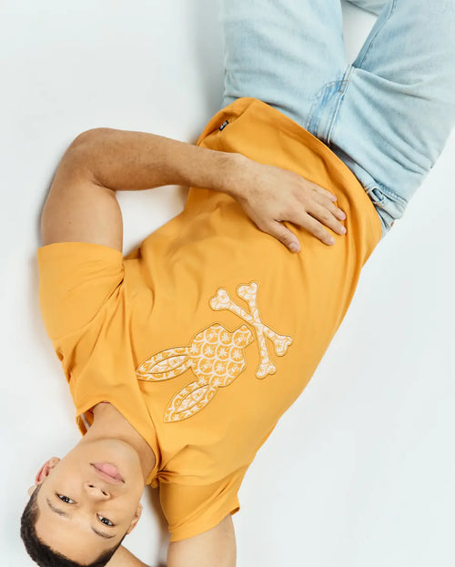 T-SHIRT PSYCHO BUNNY PARA HOMBRE COLOR AMARILLO MT0200274807