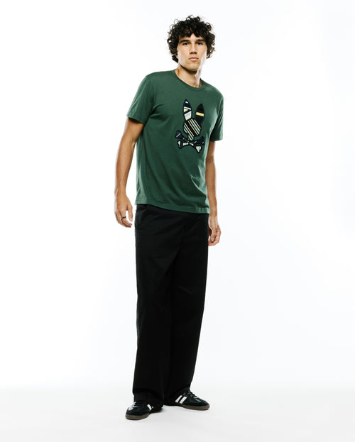 CAMISETA PSYCHO BUNNY PARA CABALLERO COLOR VERDE