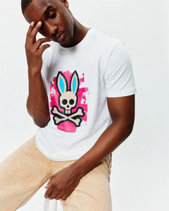 T-SHIRT PSYCHO BUNNY PARA HOMBRE COLOR BLANCO MT0200306100