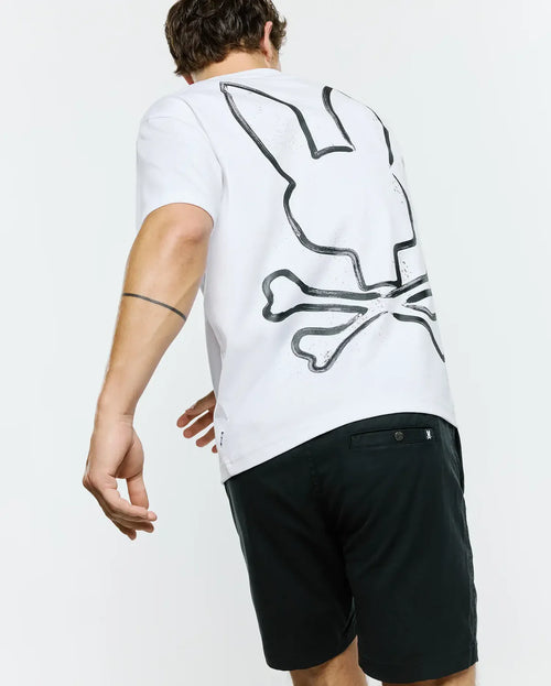 T-SHIRT PSYCHO BUNNY PARA HOMBRE COLOR BLANCO MT0200312100