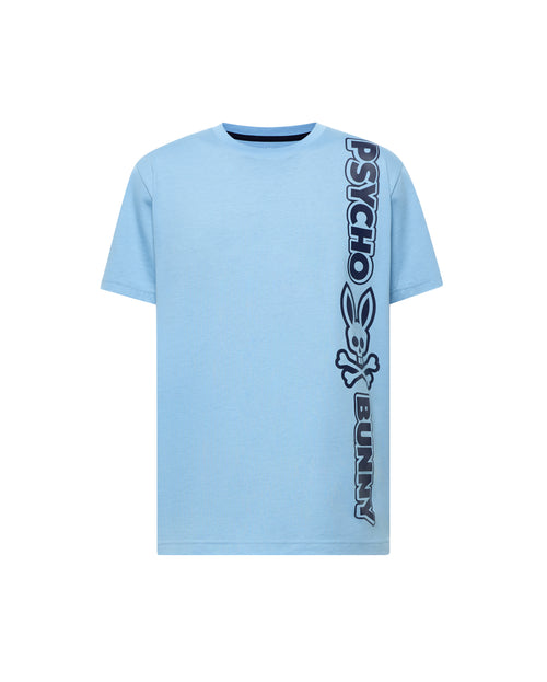 PSYCHO BUNNY CAMISETA TOBY CON LOGO EN TEXTO PARA CABALLERO HOMBRE AZUL MT0200221407