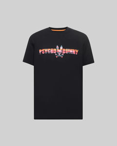 PSYCHO BUNNY CAMISETA RAPHAEL CON LOGO EN TEXTO PARA CABALLERO HOMBRE NEGRO MT0200337001