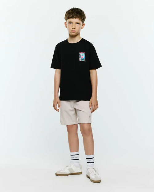 CAMISETA PSYCHO BUNNY PARA NIÑO COLOR NEGRO