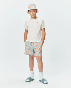 T-SHIRT PSYCHO BUNNY PARA NIÑO COLOR BLANCO KT0200190250