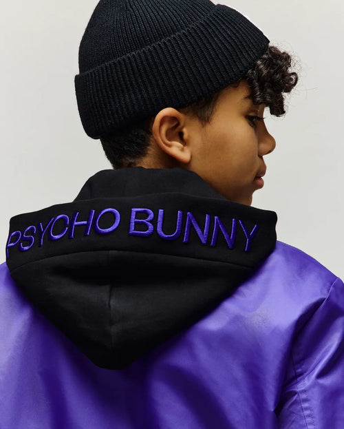 PSYCHO BUNNY CHAQUETA CAZADORA HOLGADA MAGNUS PARA NIÑO NIÑO AZUL KO1100008422