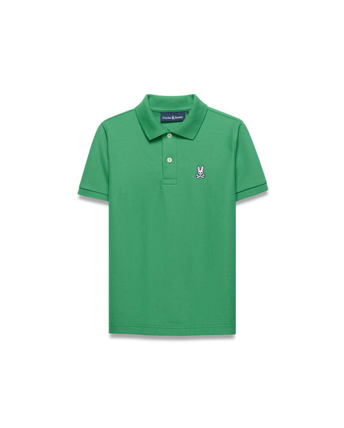 POLO M/C PSYCHO BUNNY PARA NIÑO COLOR VERDE B0K001F200321