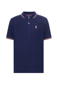 POLO M/C PSYCHO BUNNY PARA HOMBRE COLOR AZUL MT0100121402