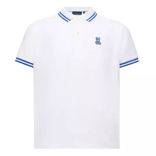 POLO M/C PSYCHO BUNNY PARA NIÑO COLOR BLANCO KT0100082100