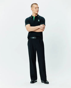POLO M/C PSYCHO BUNNY PARA HOMBRE COLOR NEGRO MT0100186001