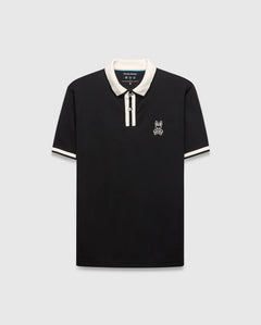 POLO M/C PSYCHO BUNNY PARA HOMBRE COLOR NEGRO MT0100192001