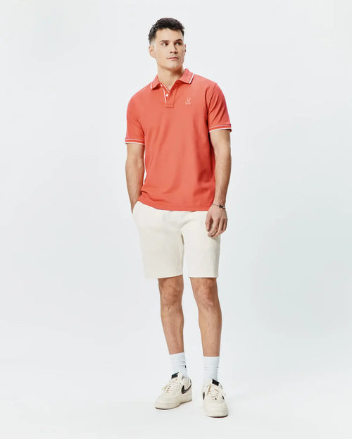 POLO M/C PSYCHO BUNNY PARA HOMBRE COLOR NARANJA MT0100193660