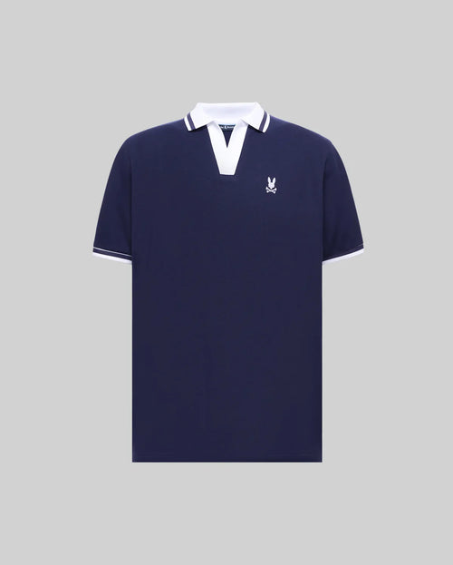 POLO M/C PSYCHO BUNNY PARA HOMBRE COLOR AZUL MT0100135402