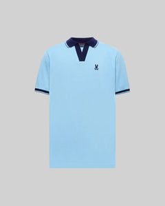 POLO M/C PSYCHO BUNNY PARA HOMBRE COLOR AZUL MT0100135407