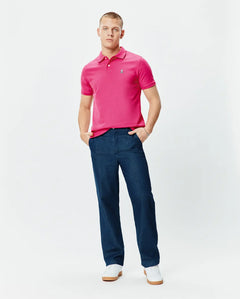 POLO M/C PSYCHO BUNNY PARA HOMBRE COLOR ROSADO B6K001F200665