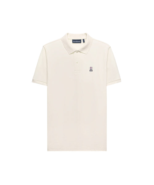 POLO M/C PSYCHO BUNNY PARA HOMBRE COLOR BLANCO B6K001F200250