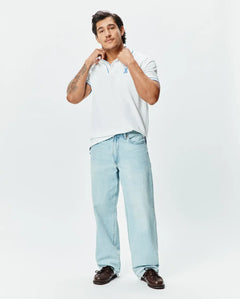 POLO M/C PSYCHO BUNNY PARA HOMBRE COLOR BLANCO MT0100193100