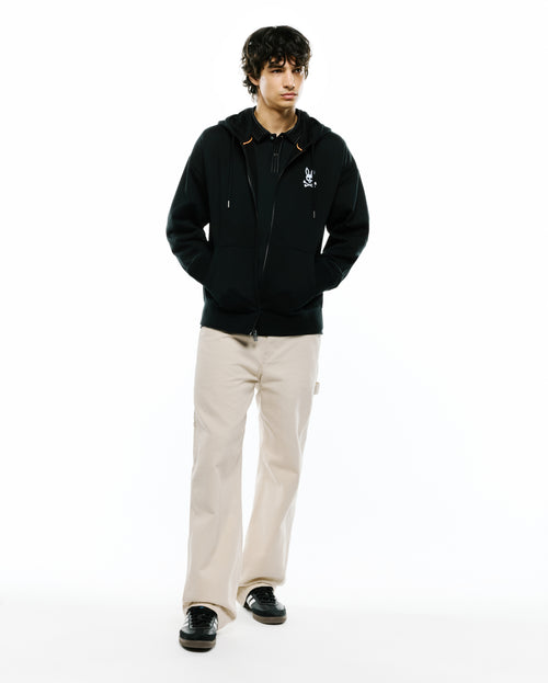 SUDADERA PSYCHO BUNNY PARA CABALLERO COLOR NEGRO