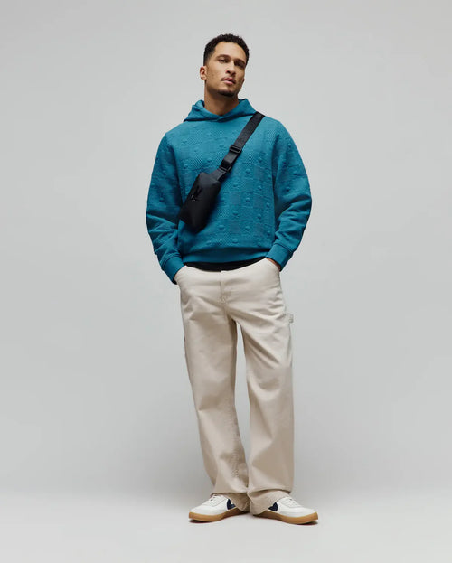 PSYCHO BUNNY SUDADERA CON CAPUCHA JACQUARD DUSTIN PARA CABALLERO HOMBRE AZUL MT0500143406