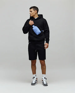 PSYCHO BUNNY SUDADERA CON CAPUCHA JACQUARD DUSTIN PARA CABALLERO HOMBRE NEGRO MT0500143001