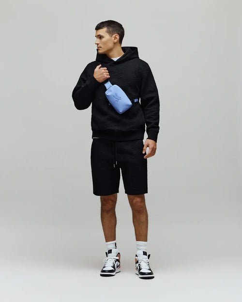 PSYCHO BUNNY SUDADERA CON CAPUCHA JACQUARD DUSTIN PARA CABALLERO HOMBRE NEGRO MT0500143001