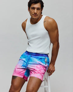 T-SWIM PSYCHO BUNNY PARA HOMBRE COLOR ROSADO MB1000060652