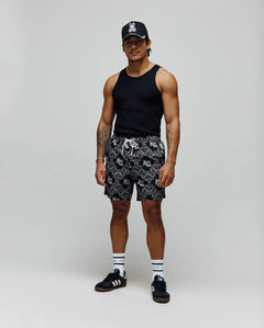 T-SWIM PSYCHO BUNNY PARA HOMBRE COLOR NEGRO MB1000053001