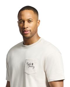 PSYCHO BUNNY CAMISETA HOMBRE CUELLO REDONDO BEIGE