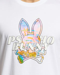 PSYCHO BUNNY CAMISETA HOMBRE CUELLO REDONDO BLANCO