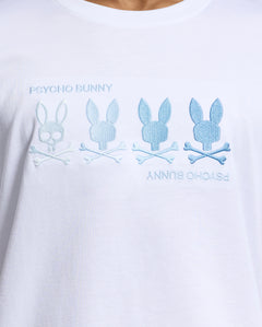 PSYCHO BUNNY CAMISETA HOMBRE CUELLO REDONDO BLANCO