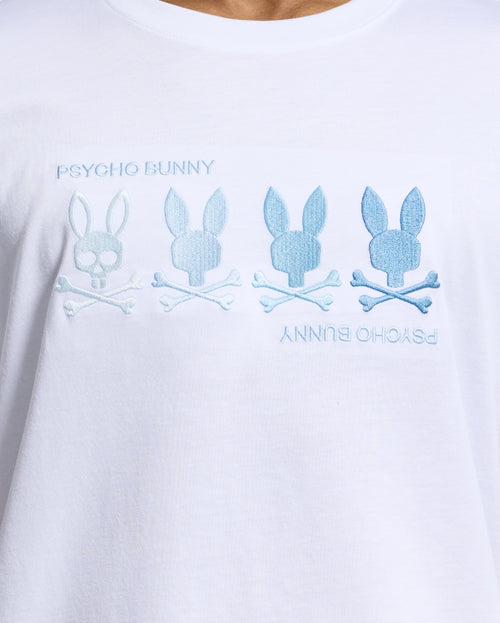 PSYCHO BUNNY CAMISETA HOMBRE CUELLO REDONDO BLANCO