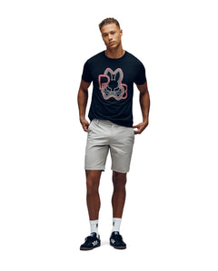 PSYCHO BUNNY CAMISETA HOMBRE CUELLO REDONDO NEGRO