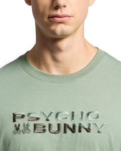 PSYCHO BUNNY CAMISETA HOMBRE CUELLO REDONDO VERDE