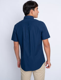 RALPH LAUREN CAMISA MANGA CORTA HOMBRE AZUL