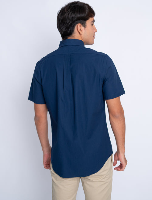 RALPH LAUREN CAMISA MANGA CORTA HOMBRE AZUL