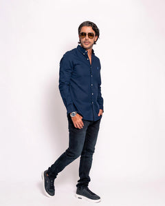 RALPH LAUREN CAMISA MANGA LARGA HOMBRE AZUL