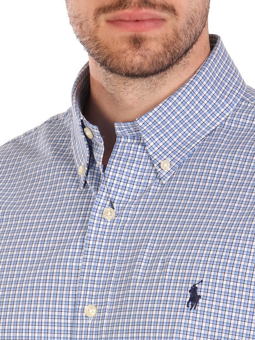 RALPH LAUREN CAMISA MANGA LARGA HOMBRE AZUL