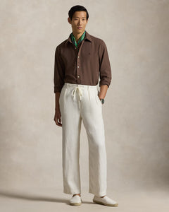 RALPH LAUREN HOMBRE CAMISA M/L MARRON