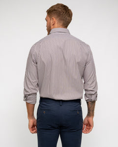 RALPH LAUREN CAMISA MANGA LARGA HOMBRE MARRON